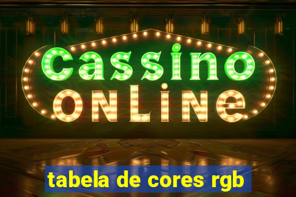 tabela de cores rgb